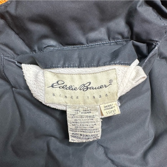 Vintage Eddie Bauer Black Goose Down Quilted Vest - Picture 8 of 8